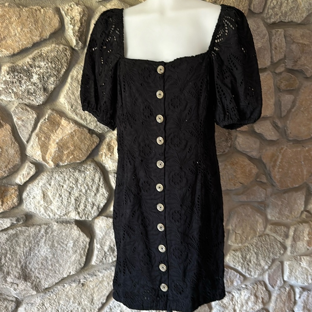 Free People black eyelet dress